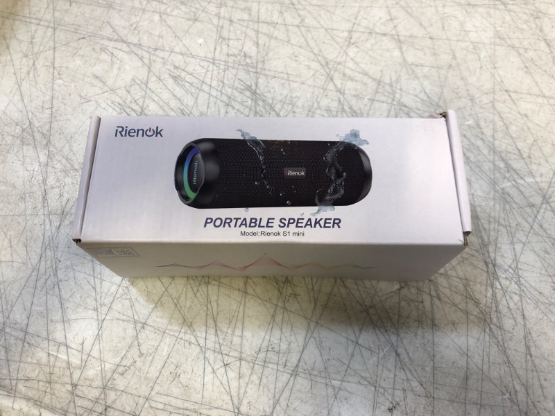 Photo 3 of RIENOK Portable Bluetooth Speaker 30W Dual Pairing True Wireless Stereo HD Sound IPX7 Waterproof Outdoor Sport Shower Wireless Speaker Bluetooth 5.3 for Home Party 3600mAh