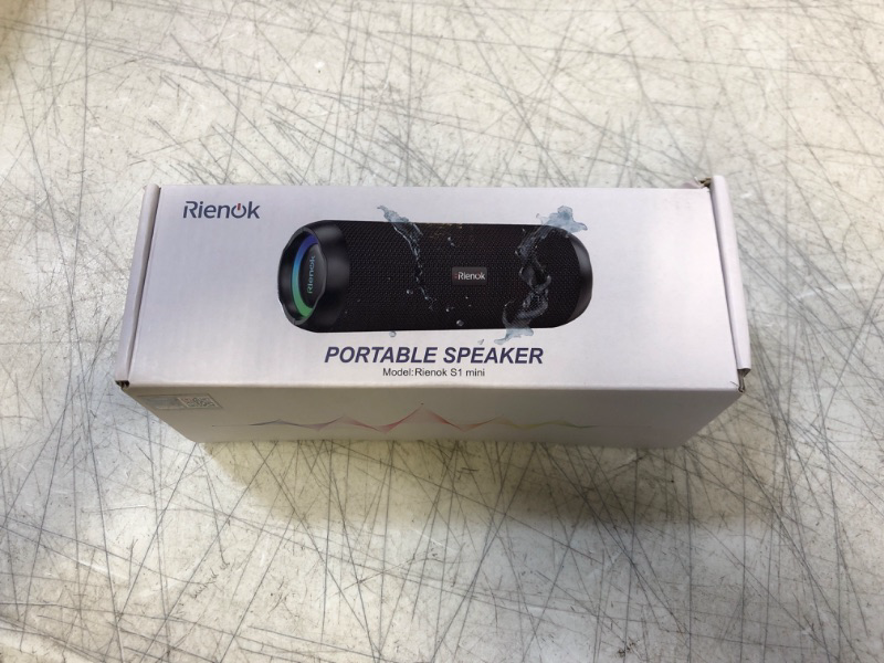 Photo 1 of RIENOK Portable Bluetooth Speaker 30W Dual Pairing True Wireless Stereo HD Sound IPX7 Waterproof Outdoor Sport Shower Wireless Speaker Bluetooth 5.3 for Home Party 3600mAh