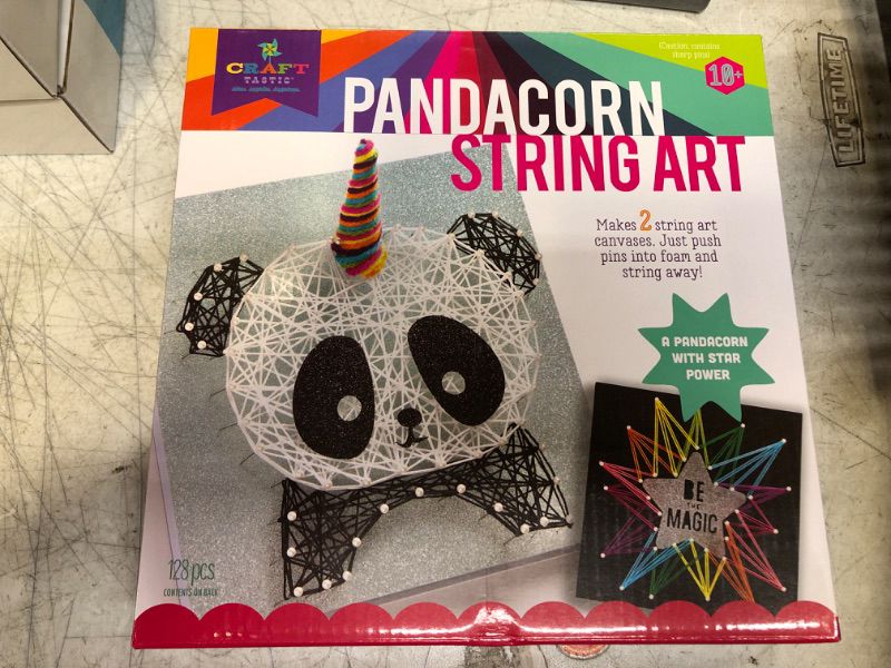 Photo 3 of Craft-tastic – String Art – Craft Kit Makes 2 Large String Art Canvases – Pandacorn Edition DIY Pandacorn String Art