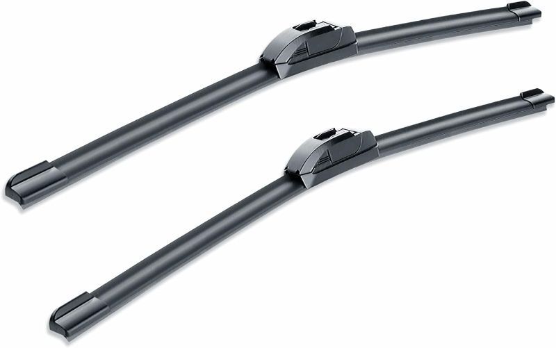 Photo 1 of 20"+20" Automotive Windshield Wiper Blades Fit for FORD Econoline Van 2018-1999 Element 2010-2003 Sportage 02-99 Navigator 07-99 Cube 14-09 Original Equipment Replacement Wiper Blacdes for My Car,Hook
