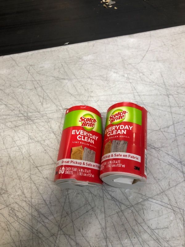 Photo 1 of 836RFS-60 Lint Roller Refill, 60 Sheets Per Roll  2 PACK 