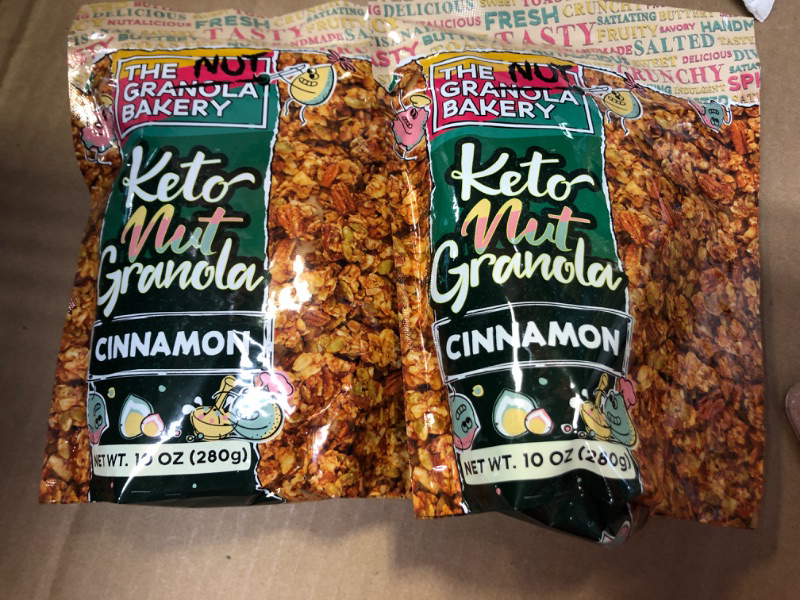 Photo 2 of 2pcs---exp date 06/2024--The Granola Bakery Cinnamon Nut Keto Granola Cereal Low Carb Snack, 10 Ounces
