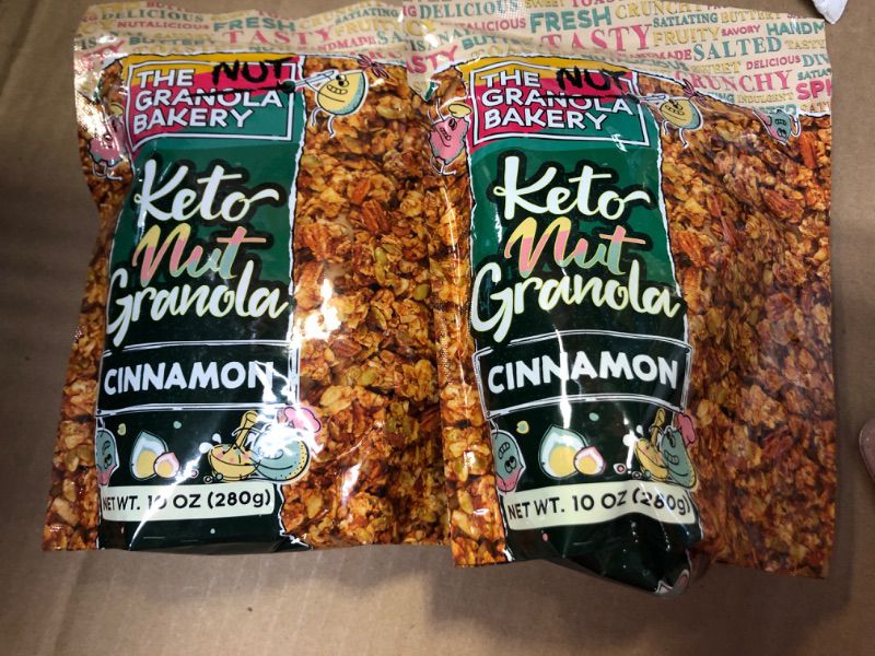 Photo 2 of 2pcs---exp date 06/2024--The Granola Bakery Cinnamon Nut Keto Granola Cereal Low Carb Snack, 10 Ounces
