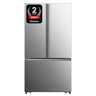 Photo 1 of Hisense 26.6-cu ft French Door Refrigerator with Ice Maker (Fingerprint Resistant Stainless Steel) ENERGY STAR