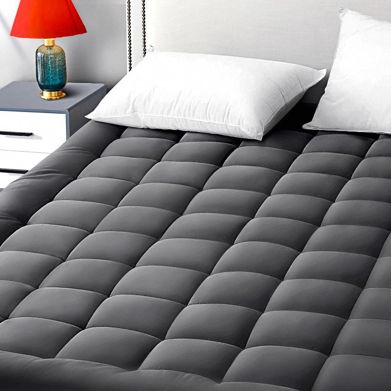 Photo 1 of 1pc---- Queen Size Mattress Pad Pillow Cover Quilted Fitted Mattress Protector Cotton Top  