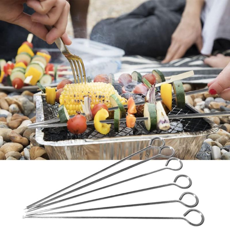 Photo 1 of  BBQ Skewers Stainless Steel,6PCS  

