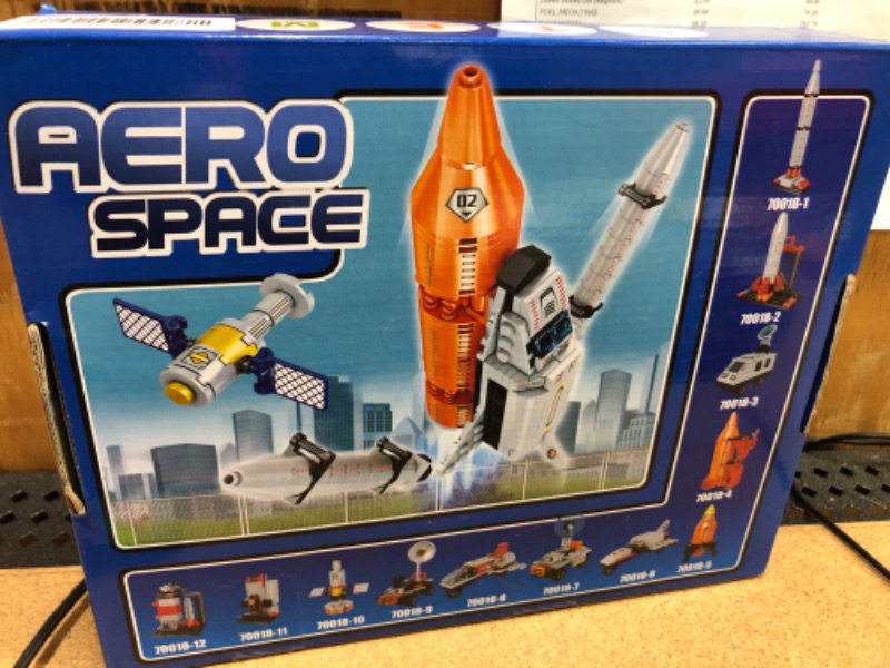 Photo 1 of Enourly Space Exploration Shuttle STEM Toy Building Kit for Boys & Girls (566 Pieces)
