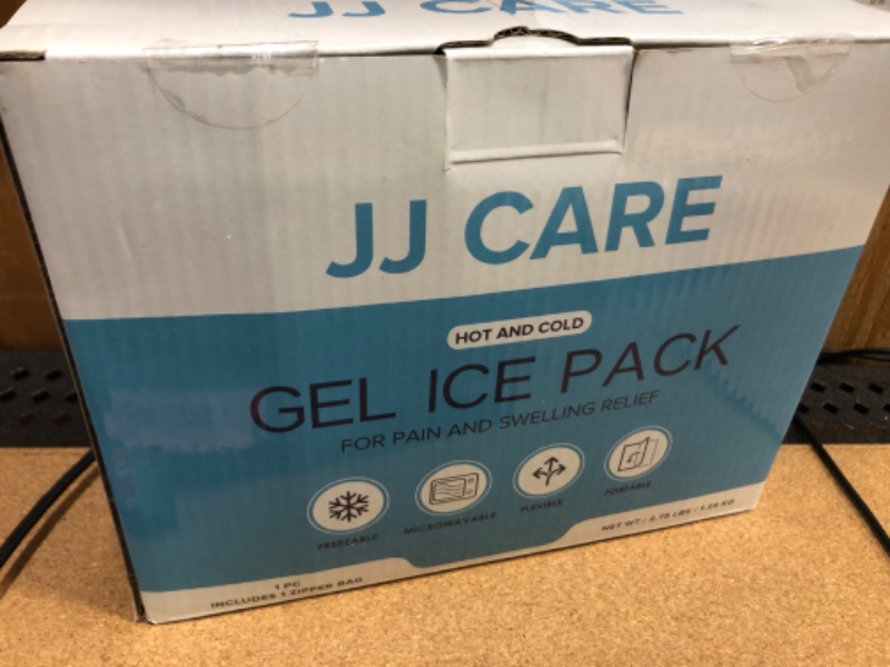 Photo 2 of JJ CARE Large Ice Pack for Back - 11.75 x 15.5" Gel Ice Packs for Injuries Reusable - Large Ice Packs for Physical Therapy - Hot & Cold Compress Ice Pads for Back Pain, Injuries, Leg, Lumbar, Body