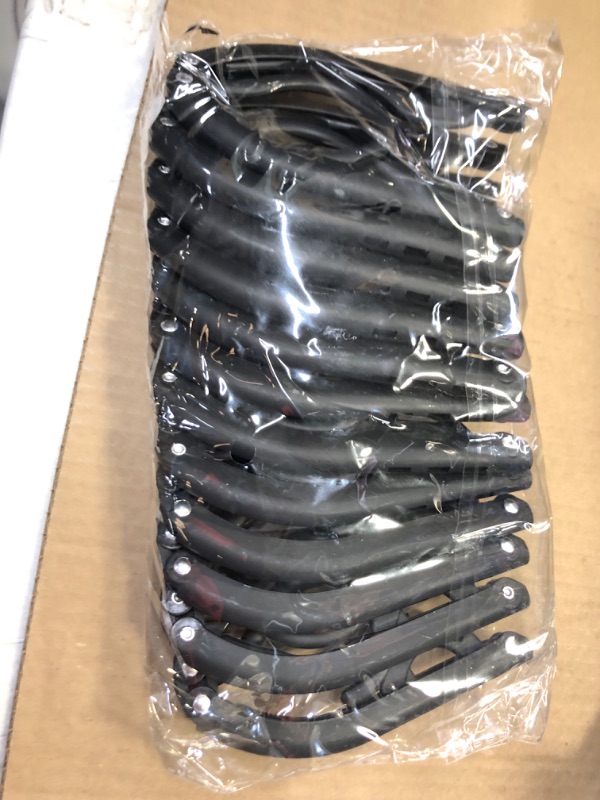 Photo 1 of 12 PCS Travel Hangers - Portable Folding Clothes Hangers Travel Accessories Foldable Clothes Drying Rack for Travel (Black)