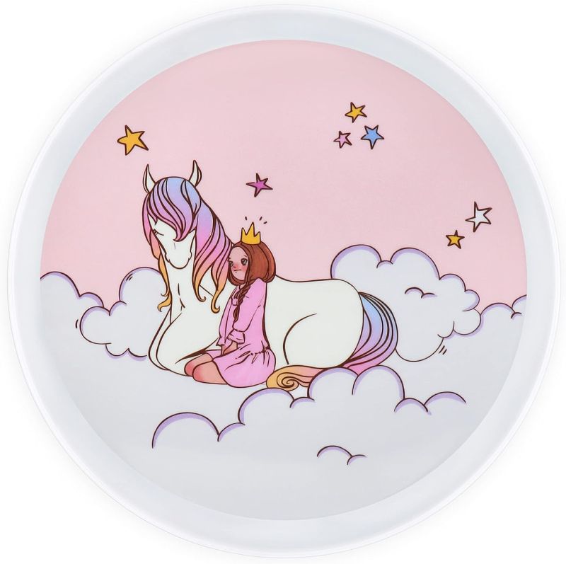 Photo 1 of 1pc--Kiz Designs Unicorn Children Dish 