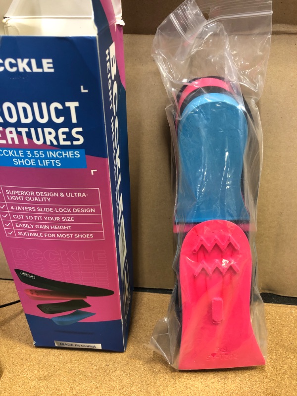 Photo 2 of 4 Layer Height Increase Insoles,Premium Invisible Height Increase Inserts,Adjustable Heel Lift Inserts for Leg Length Discrepancy,Sports Injuries,Heel Pain.(US4.5-9)