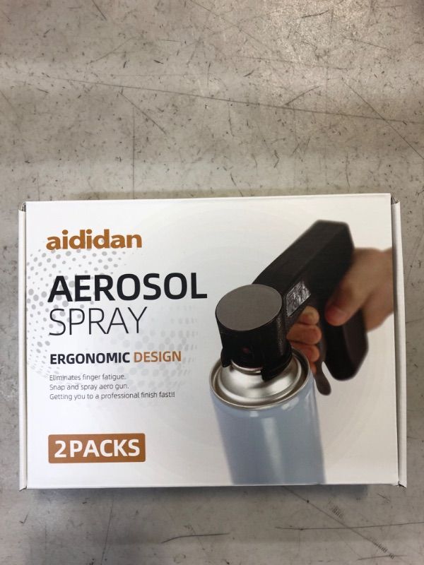 Photo 1 of aididan 2 Pack Instant Aerosol Trigger Handle, Sprayer Machine Full Hand Grip, Converts Spray Cans into Spray Reusable Accessory, Universal for Spray Paint, Adhesives