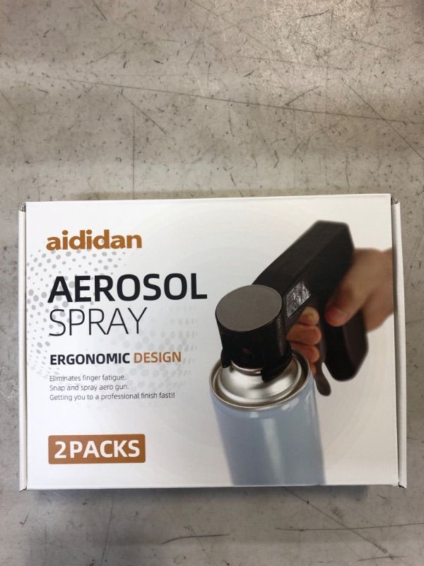 Photo 2 of aididan 2 Pack Instant Aerosol Trigger Handle, Sprayer Machine Full Hand Grip, Converts Spray Cans into Spray Reusable Accessory, Universal for Spray Paint, Adhesives