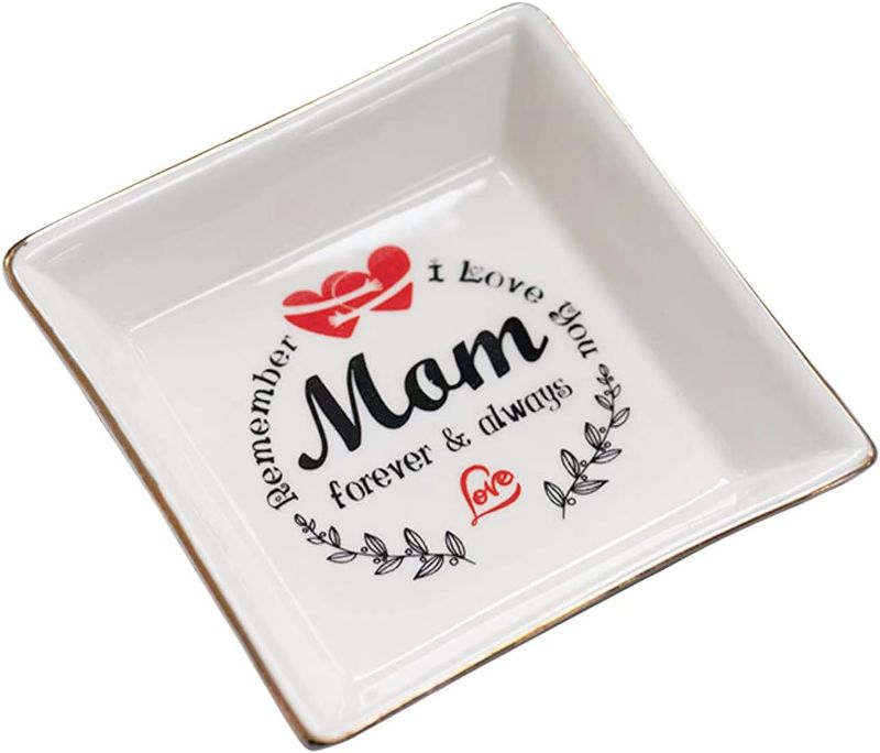 Photo 1 of  Ceramic Ring Dish Jewelry Tray Gift for Mom for Mother's day Valentine's day Thanksgiving Christmas Gift