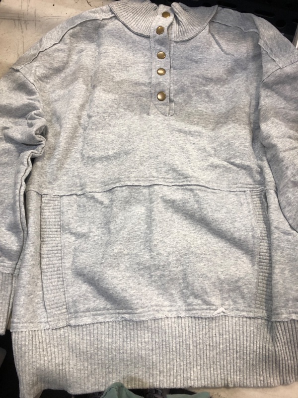 Photo 2 of WOMENS GRAY SWEATER SIZE SMALL/LOOSE