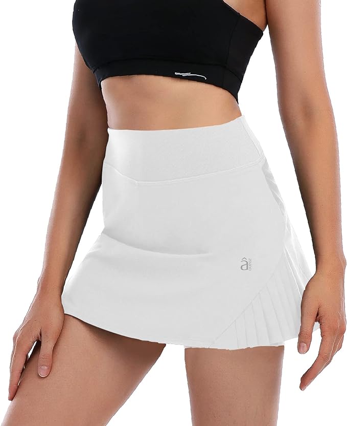 Photo 1 of ZOANO Women's Athletic Golf Skirt Active Tennis Skort with Pockets for Running Workout Sports LARGE