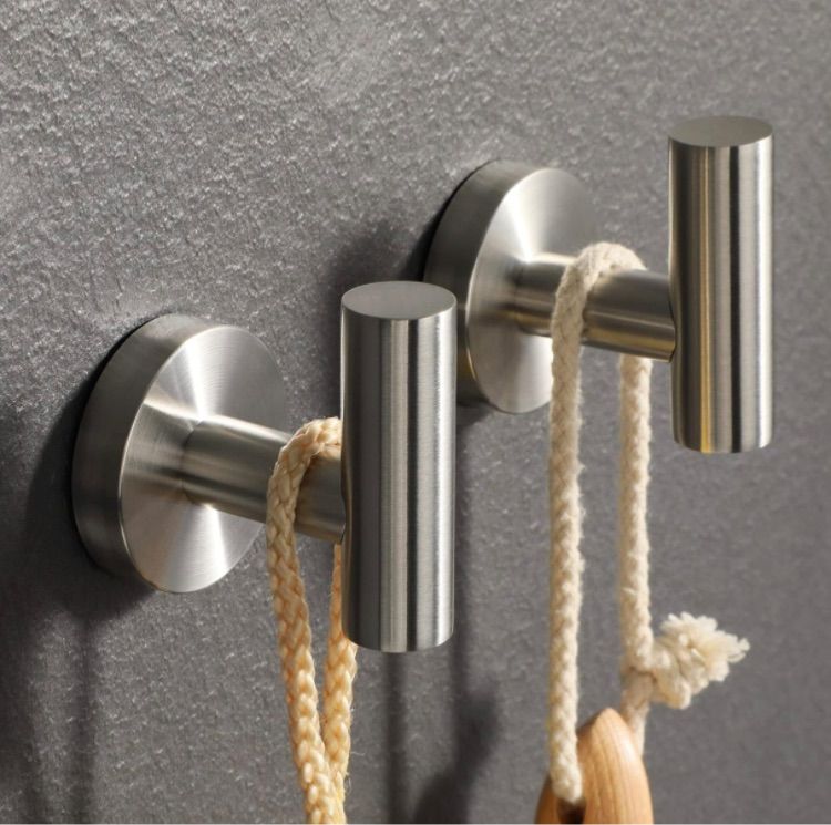 Photo 1 of Alise Towel Hook Bathroom Single Robe Hooks Wall Mount Towel Holder Hanger Storage,SUS304 Stainless Steel Brushed Nickel Pack of 2