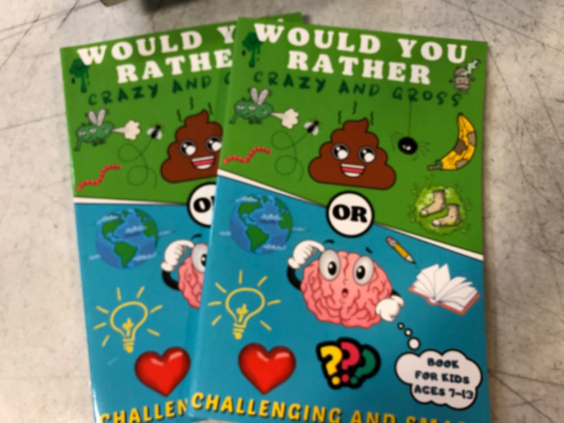 Photo 2 of Would You Rather Book for Kids Ages 7-13: 300 Questions in 2 Versions: Hilarious 2 pack 

