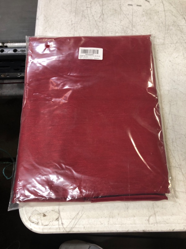 Photo 1 of 42 x 96 INCH ROD POCKET SHEER CURTAIN WINE RED 