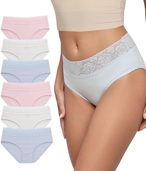 Photo 1 of COHLER Cotton Stretch Breathable Soft Underwear for Women Seamless Hipster Underpants Briefs XL 
