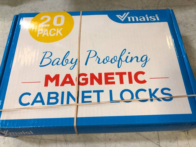 Photo 3 of 20 Pack Magnetic Cabinet Locks Baby Proofing - Vmaisi Children Proof Cupboard Drawers Latches - Adhesive Easy Installation Standard 20.0