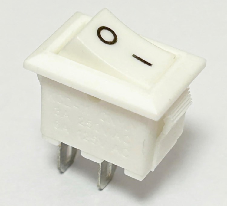 Photo 1 of 20 Pcs - 2 Pin Position Snap 3A 250V / 6A 125V, On/Off Boat Rocker Switch Toggle Switch Rocker Toggle Switch Boat Rocker Toggle Switch (White)