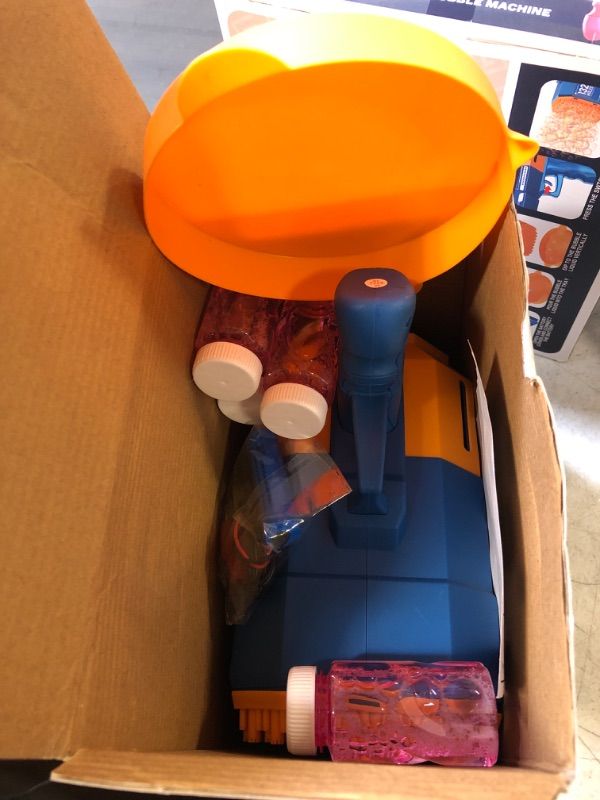 Photo 1 of 132 HOLES BUBBLE MACHINE GUN BLUE/ORANGE