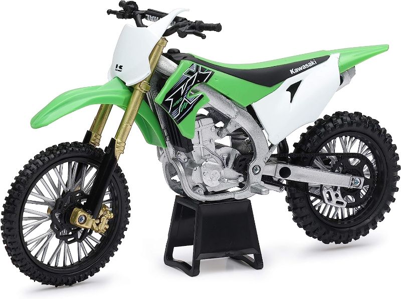 Photo 1 of New-Ray Kawasaki KX 450F Green 1/12 Diecast Motorcycle
