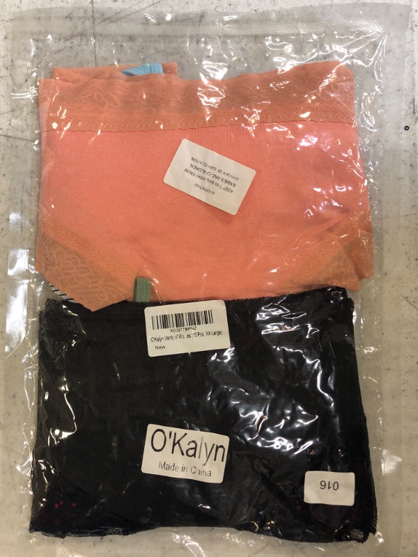 Photo 1 of O’Kalyn Varity of Women Underwear Panties Pack Briefs Hipsters Bikinis Thongs G-Strings Lace Cotton Undies -- 10 pieces -- Size 2XL
