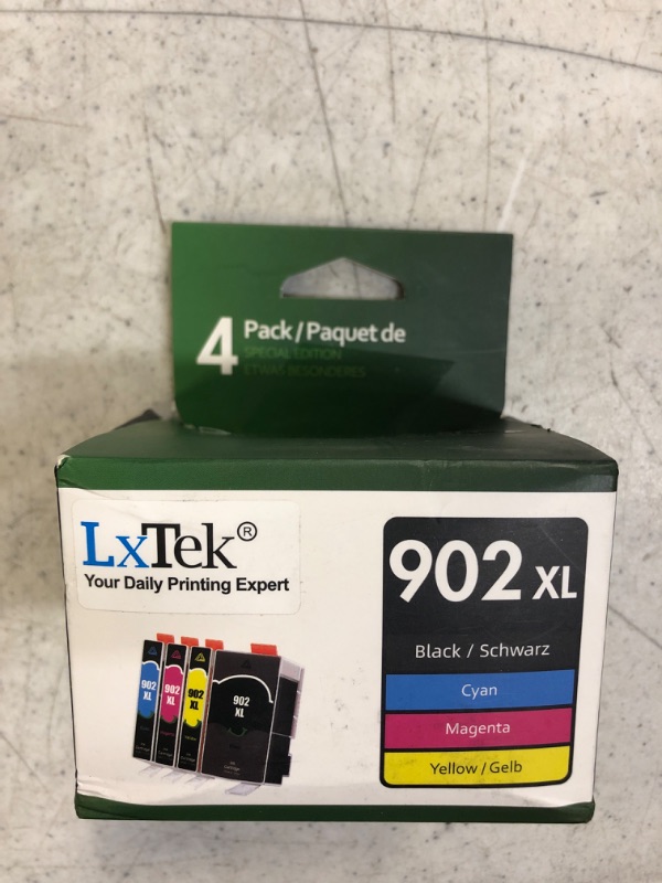 Photo 2 of LxTek Compatible Ink Cartridge Replacement for HP 902XL 902 XL Ink Cartridge Compatible with Officejet 6978 6968 6962 6958 Printer
