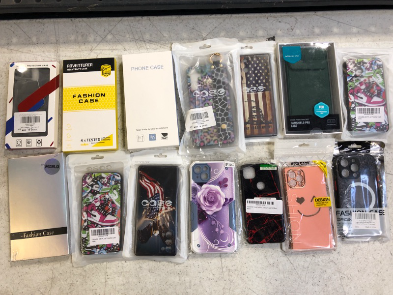 Photo 1 of Variety Pack -- 14 Phone Cases