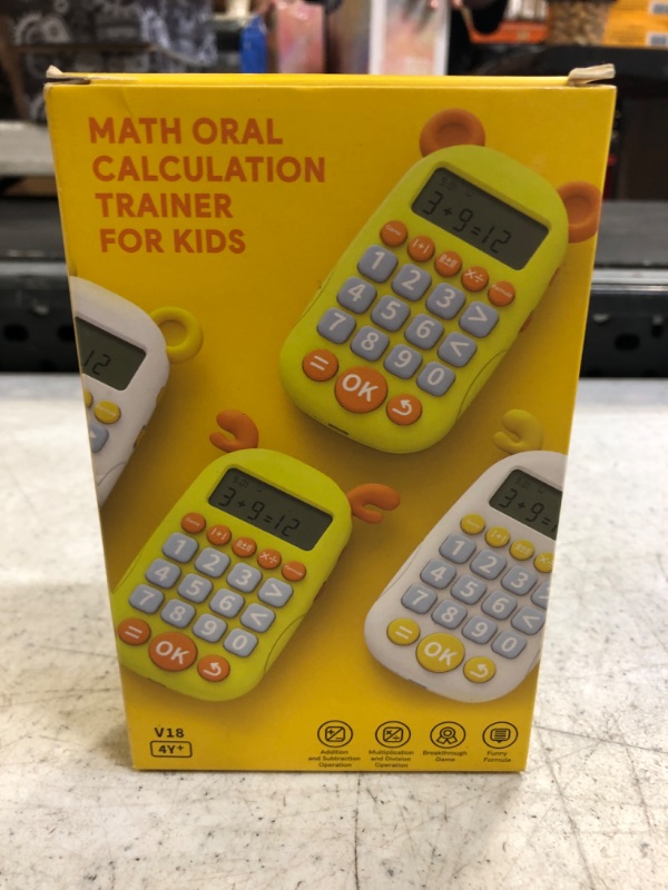 Photo 2 of Niyann Math Manipulatives Game - Electronic Math Counters for Kids Ages 4+ with Addition, Subtraction, Multiplication & Division Bingo Game - Kindergarten Learning & Education Toys (Bear-Yellow)
