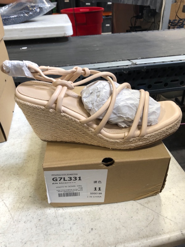 Photo 1 of Coutgo Women's Espadrilles Wedge Heels -- Size 11