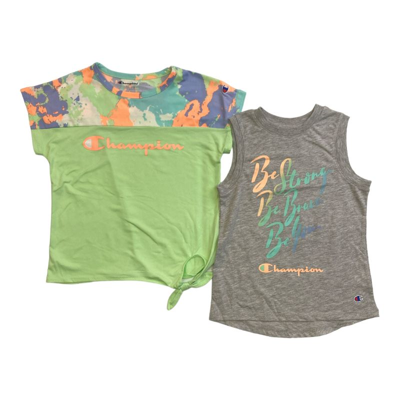 Photo 1 of Champion Girls 2-Pack Active Wear UPF 30 Moisture Wicking T-shirts 10/12