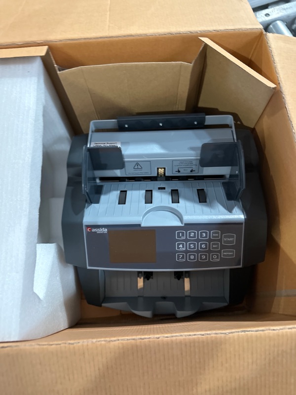 Photo 2 of Cassida 6600 Business Grade Money Counting Machine with Ultraviolet (UV) Counterfeit Detection, LCD Display, Multi-Color (6600 Counterfeit Detection) & Electronic Coin Sorter/Counter