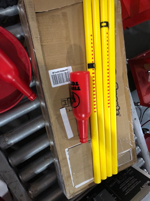 Photo 1 of GoSports Tipsy Toss Game Set - Flying Disc Bottle Drop Yard Game, Yellow Standard