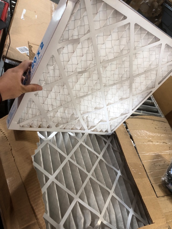 Photo 2 of 16x20x2 AC and Furnace Air Filter by Aerostar - MERV 11, Box of 12 16x20x2 MERV 11 12