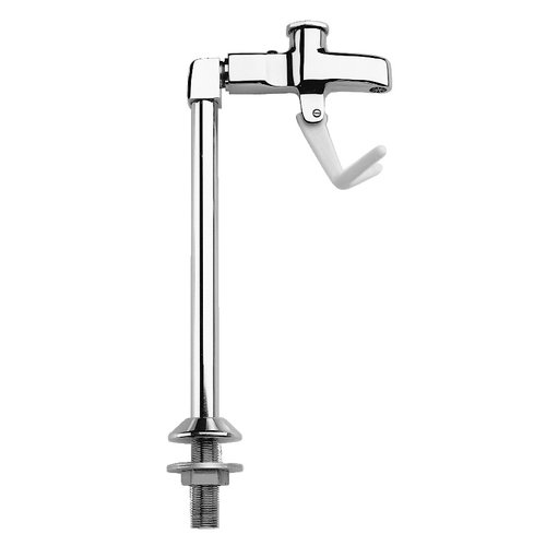 Photo 1 of (READ NOTES) Fisher 1008 Single Pedestal Push Back Glass Filler W/ 3/8 IPS Male Inlet, Stainless Steel
