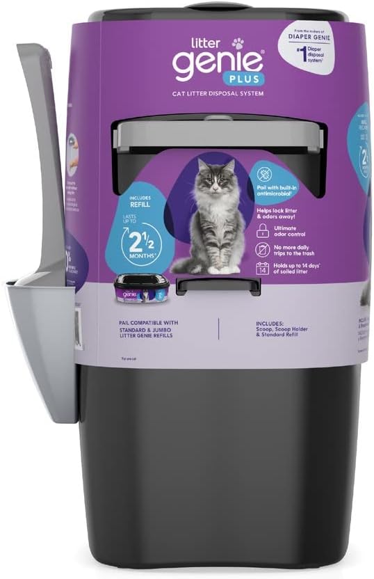 Photo 1 of (READ NOTES) Litter Genie-Litter Genie Plus Cat Litter Disposal System- Black