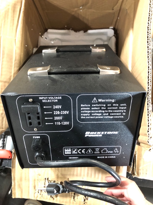 Photo 2 of (READ NOTES) ROCKSTONE POWER 5000 Watt Voltage Converter Transformer - Heavy Duty Step Up/Down AC 110V/120V/220V/240V Power Converter - Circuit Breaker Protection – DC 5V USB Port 