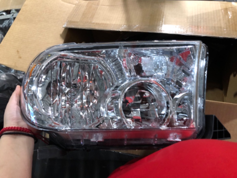 Photo 1 of Evan Fischer Driver and Passenger Side Headlight Set of 2 Compatible with 2007-2013 Toyota Tundra & 2008-2017 Sequoia - TO2502171, TO2503171 Passenger & Driver Side (Left & Right)