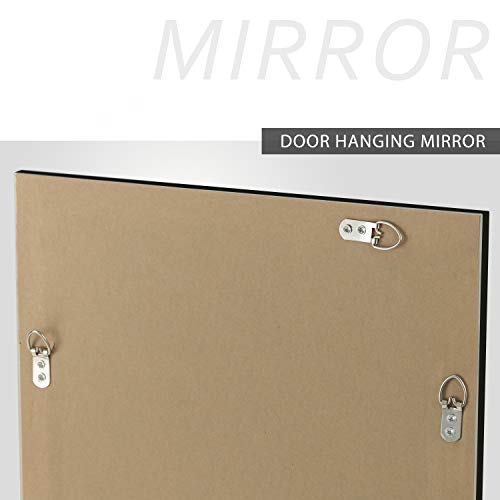 Photo 4 of (READ NOTES) NeuType Wall Mirror Wall Mount Hanging Mirror for Wall Bedroom Bathroom Living Room Decor 44" X 16" Full Length Door Mirror for Home Decoration (Black
