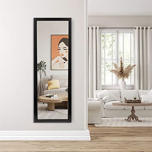 Photo 1 of (READ NOTES) NeuType Wall Mirror Wall Mount Hanging Mirror for Wall Bedroom Bathroom Living Room Decor 44" X 16" Full Length Door Mirror for Home Decoration (Black
