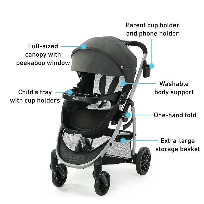 Photo 4 of (READ NOTES) Graco Modes Pramette DLX Stroller, Hamilton