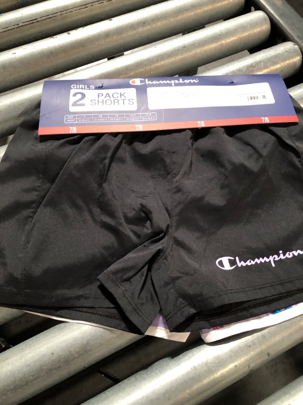 Photo 3 of 7/8 Champion Girls' 2 Pack Active Stretch Comfort Shorts
