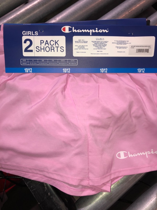 Photo 2 of 10/12 Champion Girl's 2.5" Black/Pink 2-Pack Active Shorts