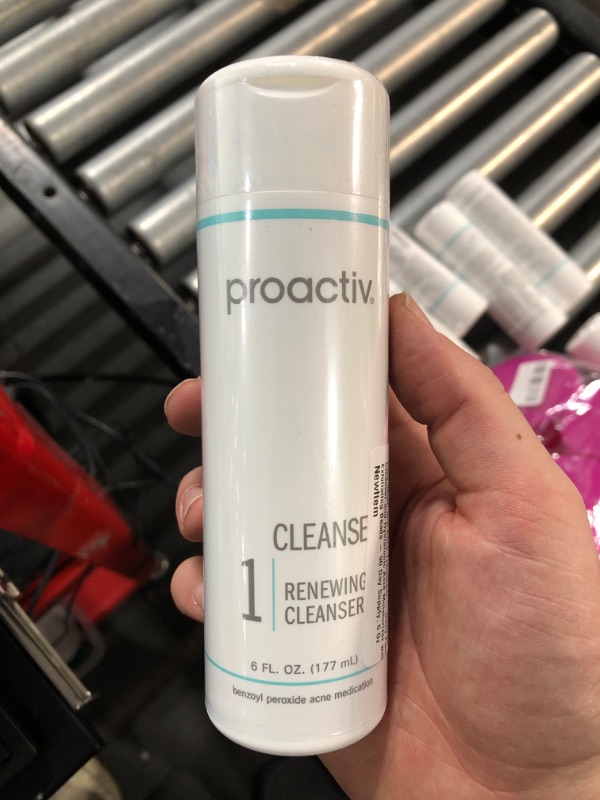 Photo 2 of Proactiv Acne Cleanser - Benzoyl Peroxide Face Wash and Acne Treatment - Daily Facial Cleanser and Hyularonic Acid Moisturizer with Exfoliating Beads - 90 Day Supply, 6 Oz 6 Fl Oz (Pack of 1)