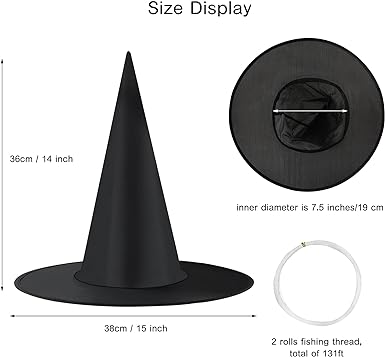 Photo 1 of Hat Bundle, 2 Witch Dress Up Hats, Cowboy Hat