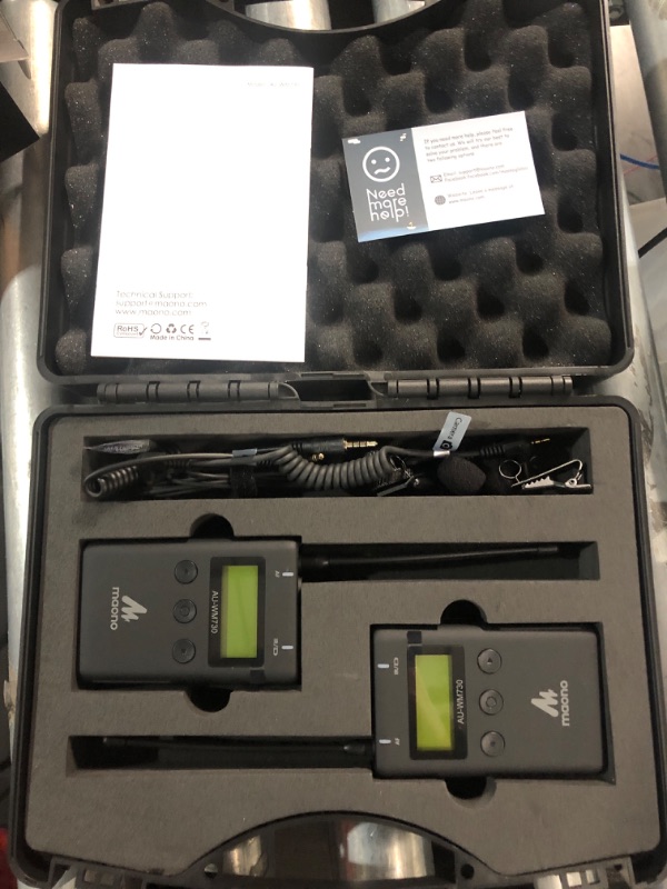 Photo 2 of (READ NOTES) Wireless Lavalier Microphone System