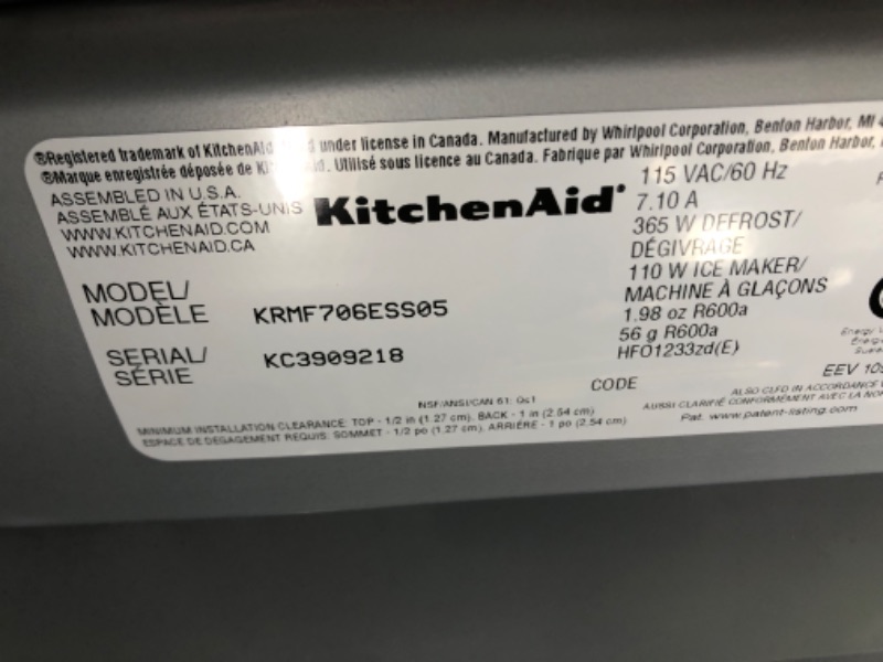 Photo 2 of KitchenAid® 25.8 Cu. Ft. Stainless Steel French Door Refrigerator